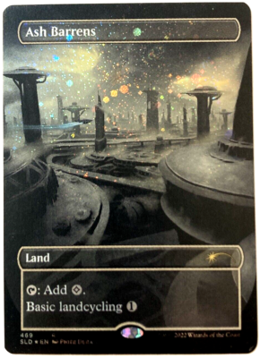MTG Ash Barrens GALAXY FOIL Secret Lair Totally Spaced Out 469 NM