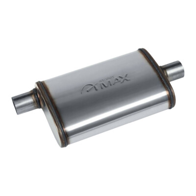 AERO Exhaust Street Max Muffler 2.25  Offset In/ Center Out Straight Through ...