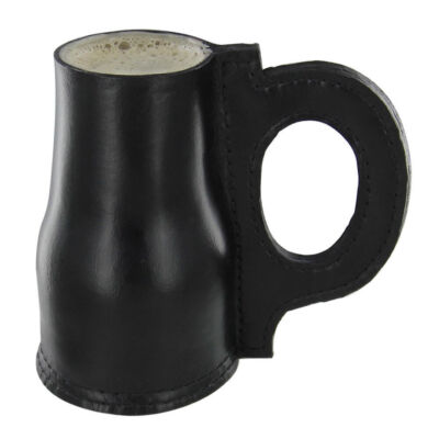 Medieval Renaissance Handmade Leather Pale Ale Jacks Tankard 100% Genuine