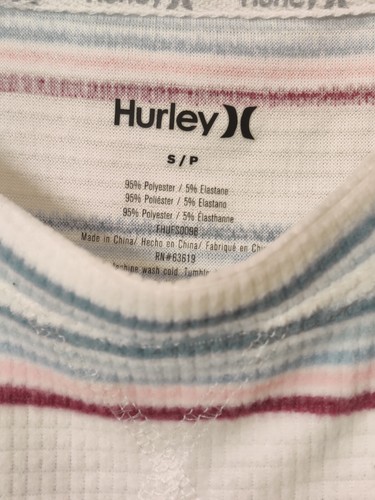 Women's HURLEY Soft&Cozy Longsleeve Multicolored Crew Neck Sweatshirt Size Small - Picture 4 of 7