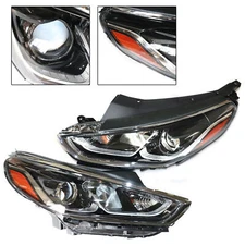 For Hyundai Sonata 2018 2019 Pair Halogen Headlights Set Left & Right Side Lamps