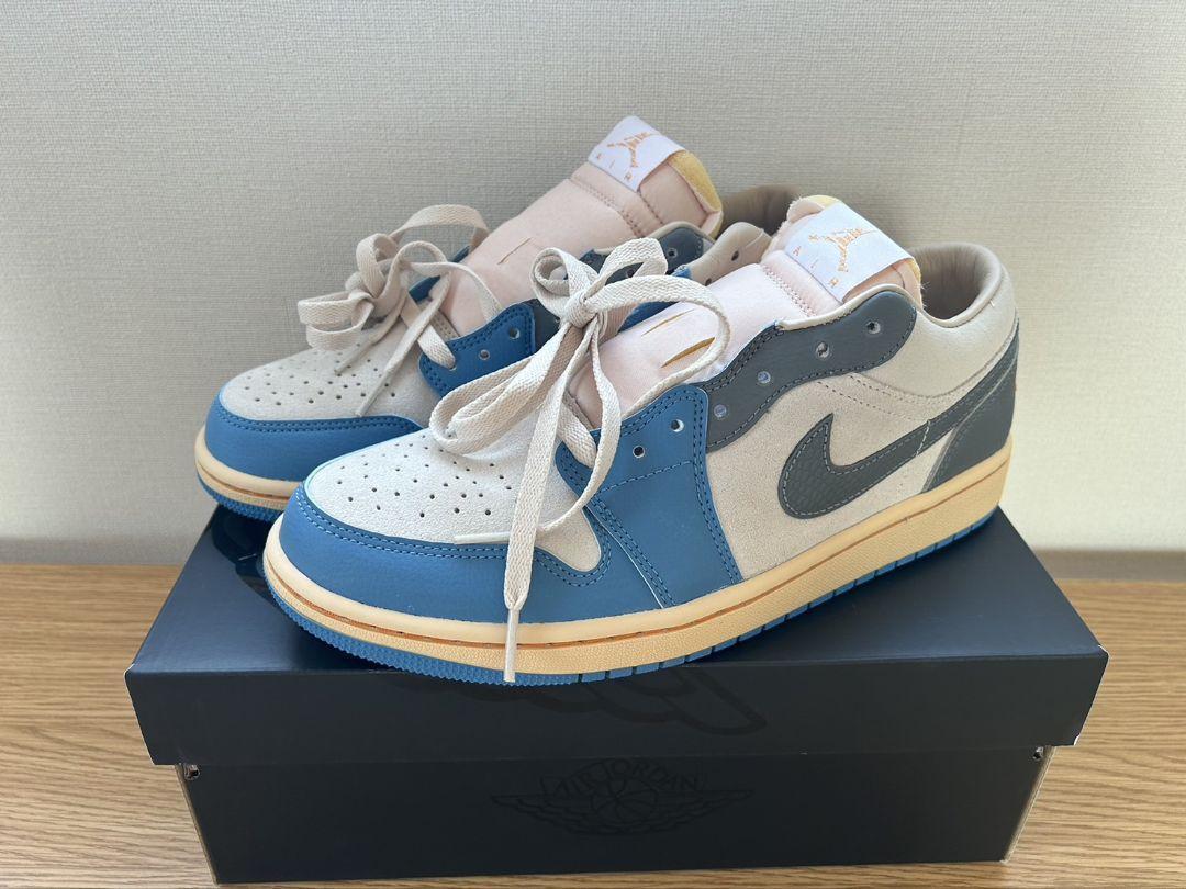 Nike Air Jordan DZ5376-469 1 Low Tokyo 96 Vintage UNC Grey Nike Air Jordan DZ5376-469 1 Low Tokyo 96 Vintage UNC Grey