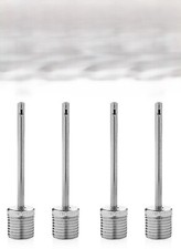 4 Metal Inflation Inflating Needles - Sport Athletic Ball Air Filler Pump Tip
