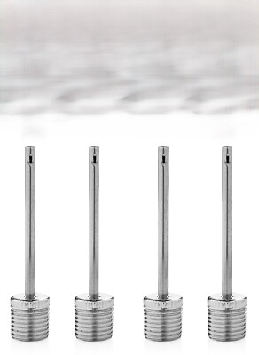 (4) Metal Inflation Inflating Needles - Sport Athletic Ball Air Filler Pump Tip