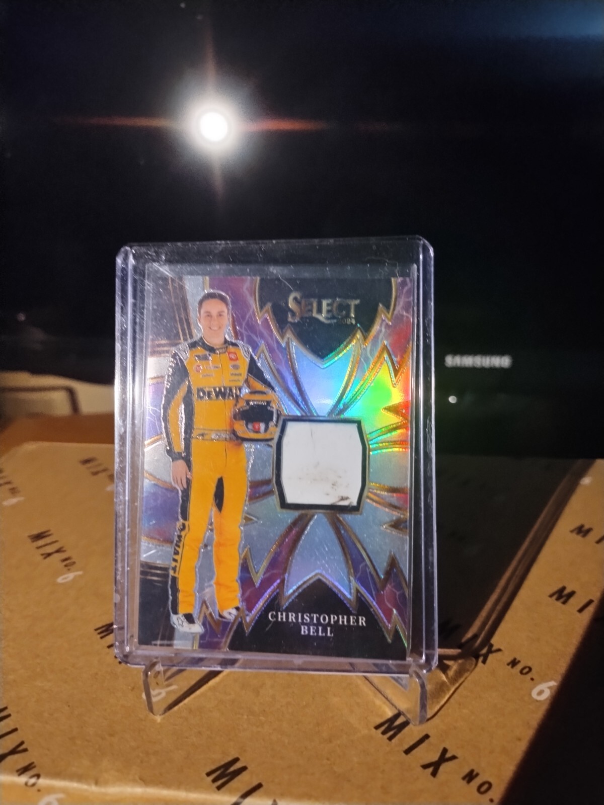 2024 Select CHRISTOPHER BELL Sparks Race Used Relic Silver