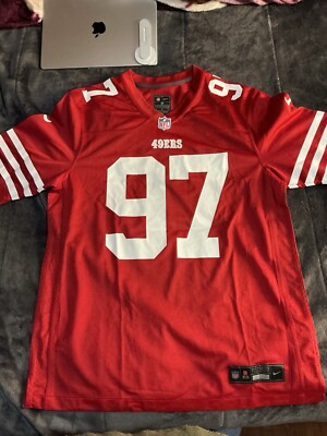 Nike San Francisco 49ers 2021 Nick Bosa Men s Red Game Jersey Size M