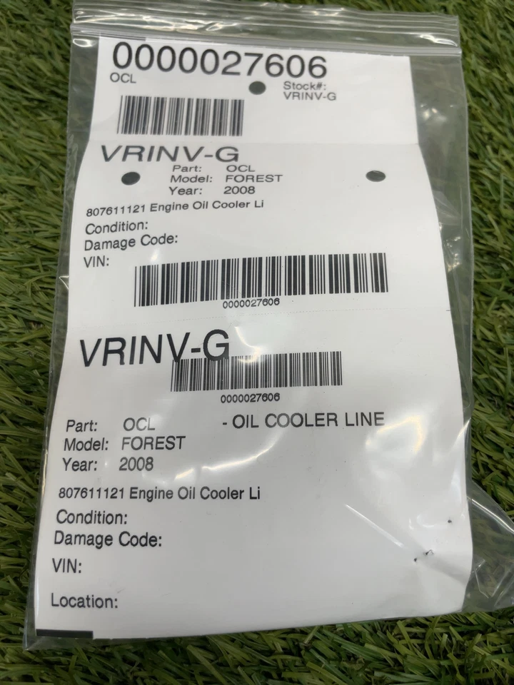 ✅ Línea de enfriador de aceite Subaru Forester 2008 PN:807611121 OEM Foto 3 de 3