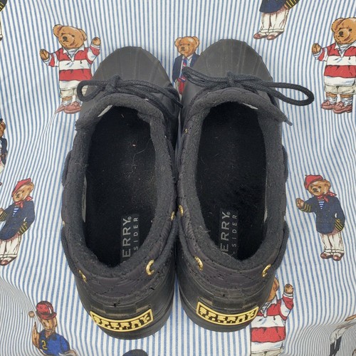 Sperry Top-Sider schwarze wasserdichte Gummi-Slipper/Stiefel Damengröße 9,5 - Bild 5 von 9