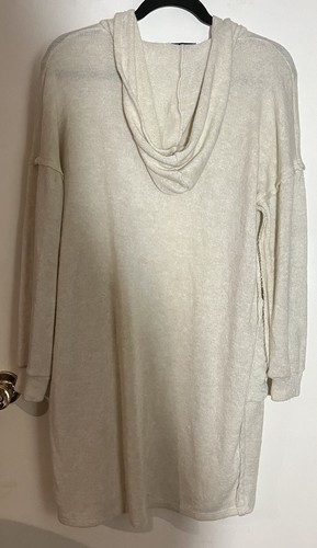 Fashion Nova Cardigan Size XS Hooded Long Open Duster Half Sleeve Acrylic Womens - Picture 5 of 6