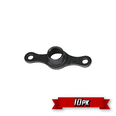 Fixed Nutplate, Hour-Glass, 8-32 Thread, Black Moly (MS21047-L08) {10pk}