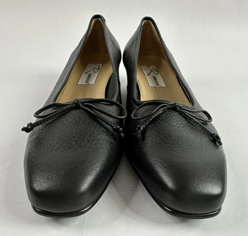 ROS HOMMERSON женщин кожи плоский низкий котенок каблук платье насосы (x2) размер 11N - Изображение 3 из 4