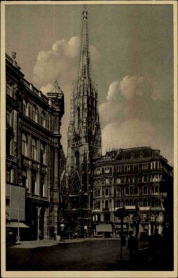 WIEN Vienna Österreich Stock im Eisen-Platz Ansichtskarte alte Postkarte ~1930