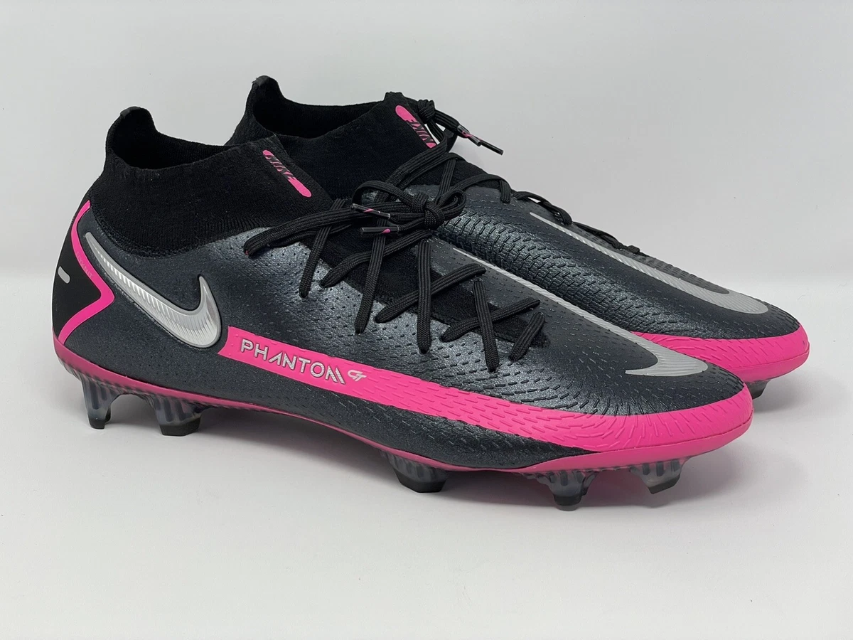Preços baixos em Nike Phantom GT Elite DF FG ACC Black Pink Blast