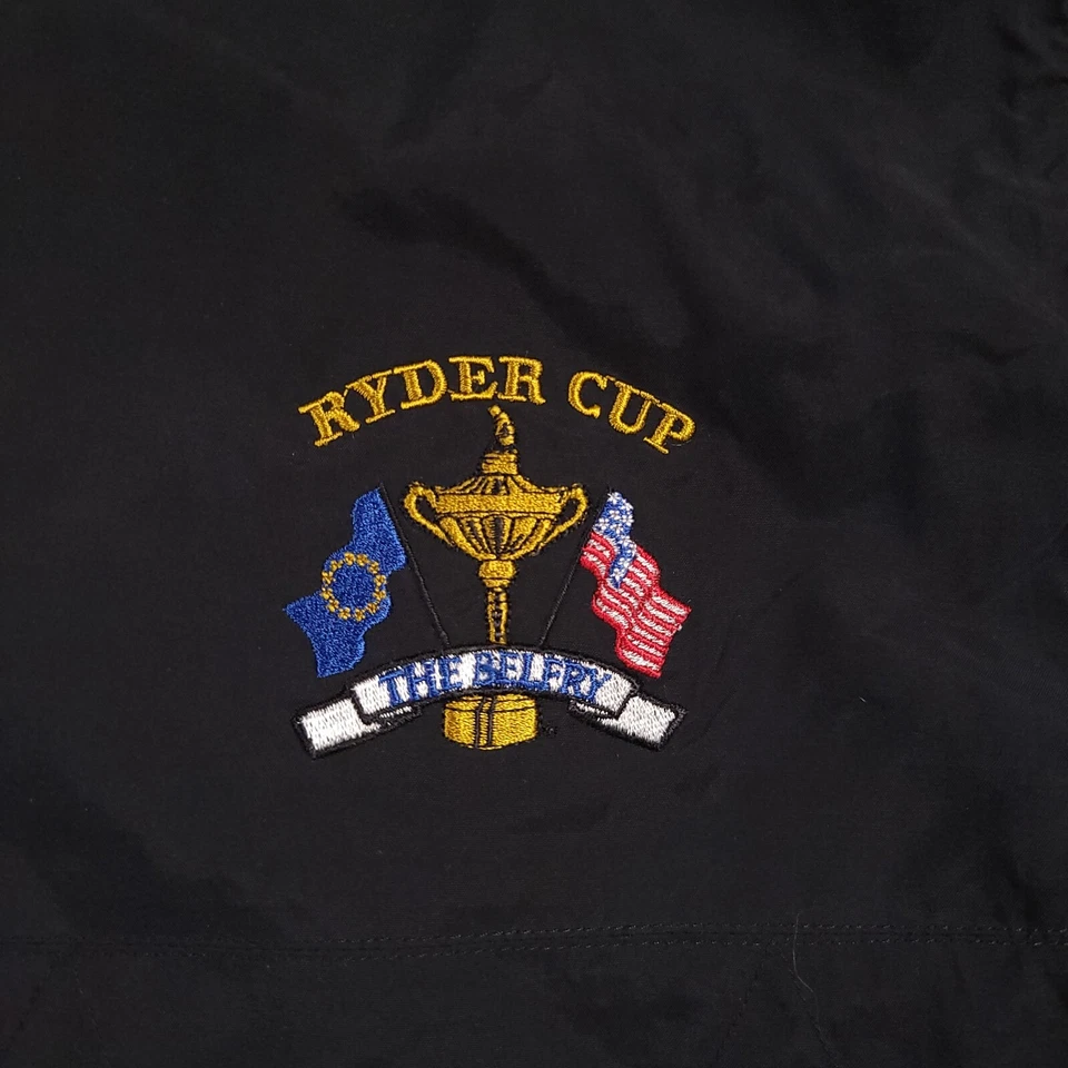 Pulôver preto grande colete de golfe Greg Norman Ryder Cup The Belfry masculino - Imagem 4 de 4