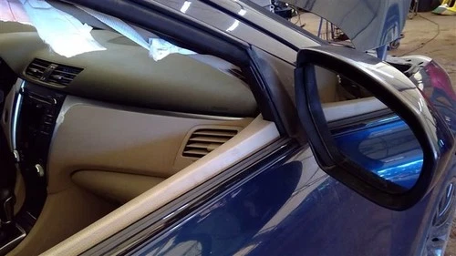 Passenger Side View Mirror Power Painted Smooth Fits 10-13 KIZASHI 6174492