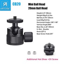 Mini Ball Head CNC Machining Tripod Ball Head Rotating Head Tripod Adaptor Screw