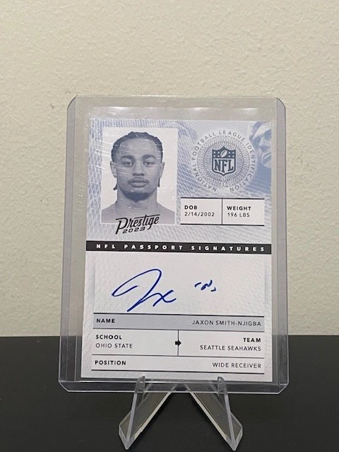 2023 Panini Prestige - Jaxon Smith-Njigba NFL Passport Signature