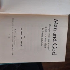 Man & God by Victor Gollancz (Hardcover, 1951) First Edition With Dust Jacket