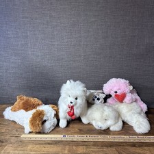 Group Of 5 Plush Dog Stuffed Animals