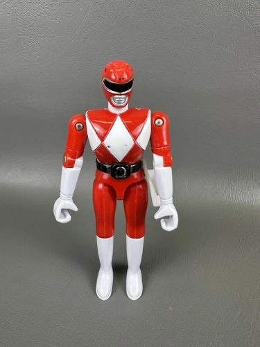 Vintage Power Rangers Action Figures Red 4.5" By BANDAI 1993 Loose Joints