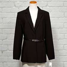 DKNY Black Women's Blazer with Belt msrp 169 NWT