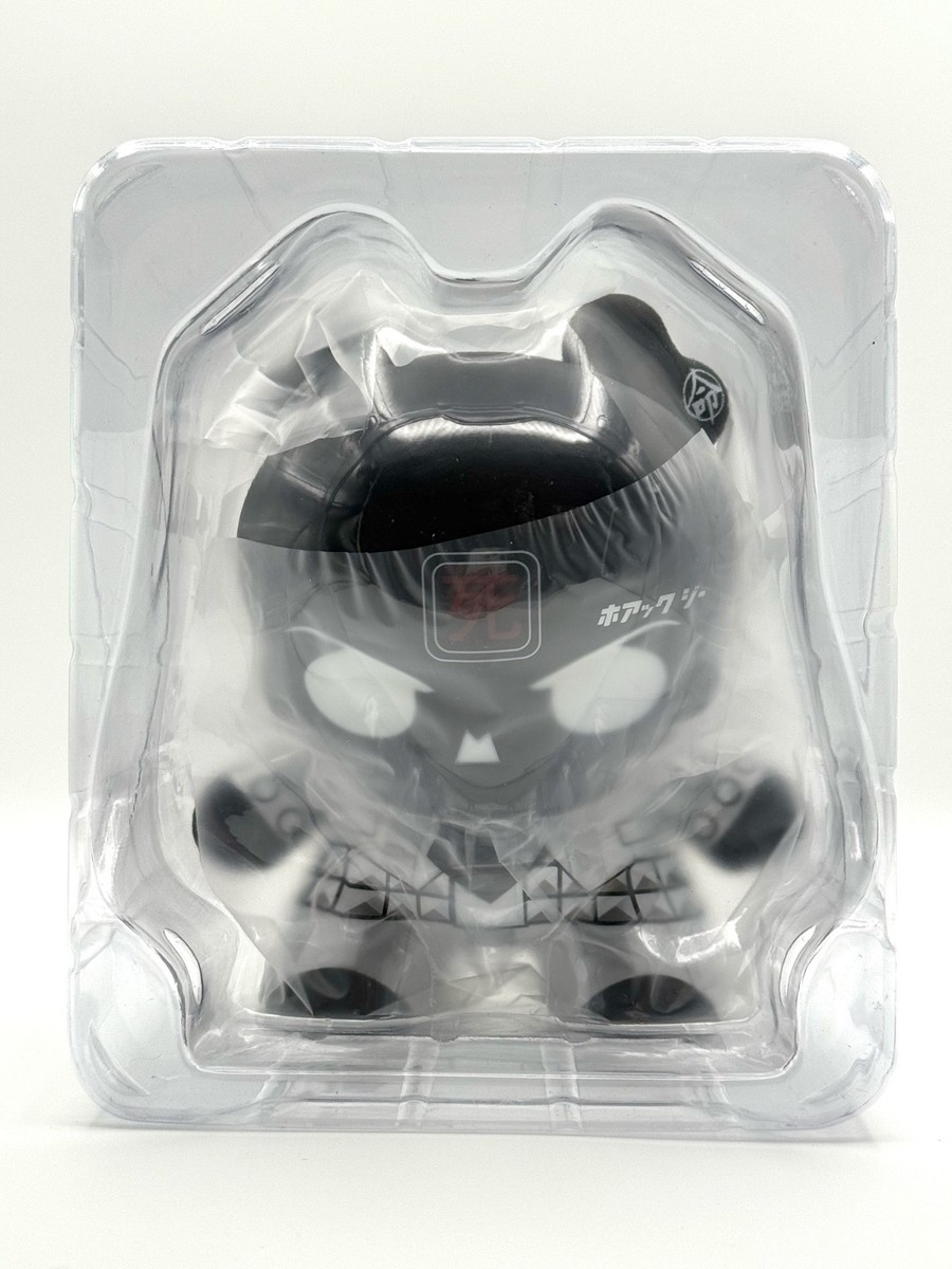 Huck Gee x Kidrobot: Back In Black Skullhead Dunny 8 inch | eBay