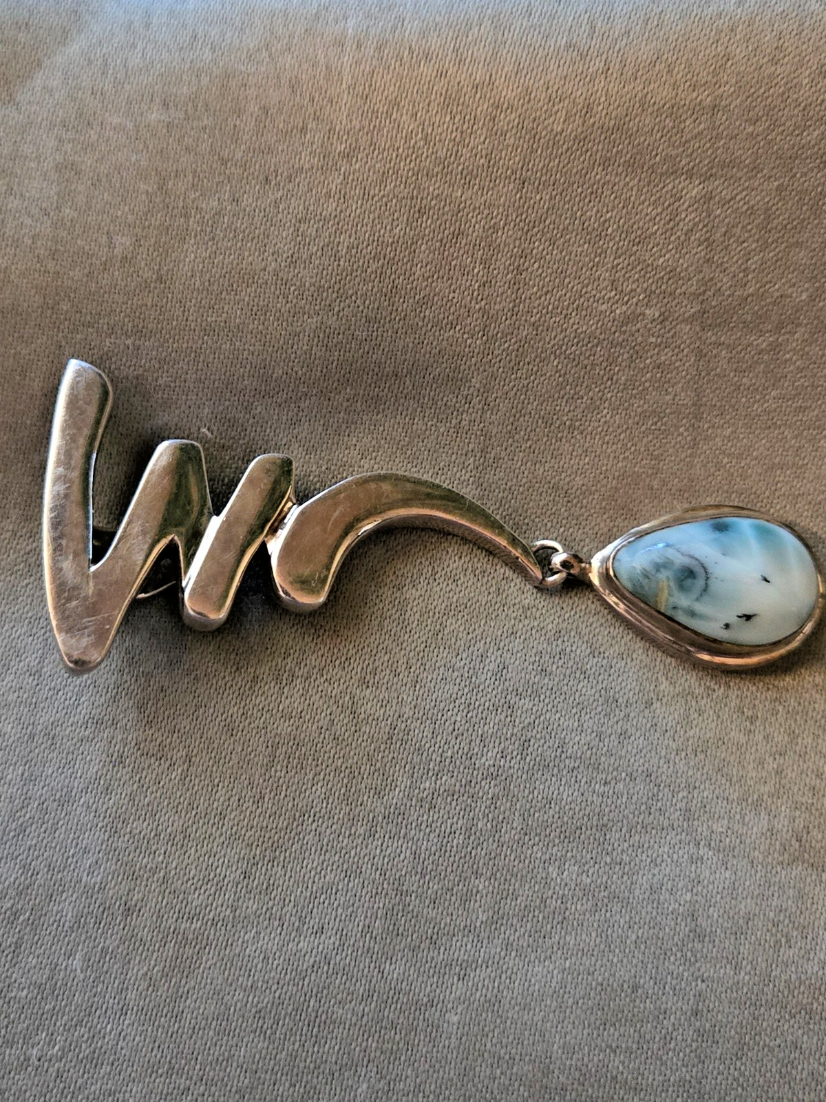 Unique Style Drop Down Larimar 925 Solid Sterling… - image 5