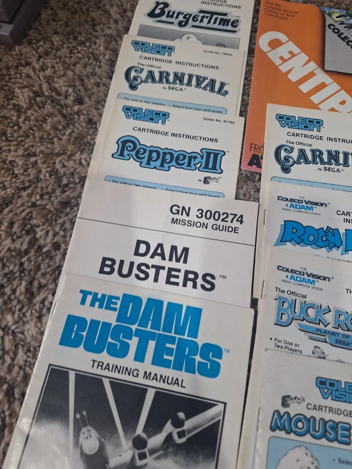 Lote de folletos manuales de instrucciones del juego ColecoVision  - Imagen 2 de 4