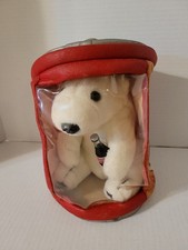 1993 Vintage Coca-Cola Polar Bear Plush w/coca cola Bottle Inside Carryng Case.