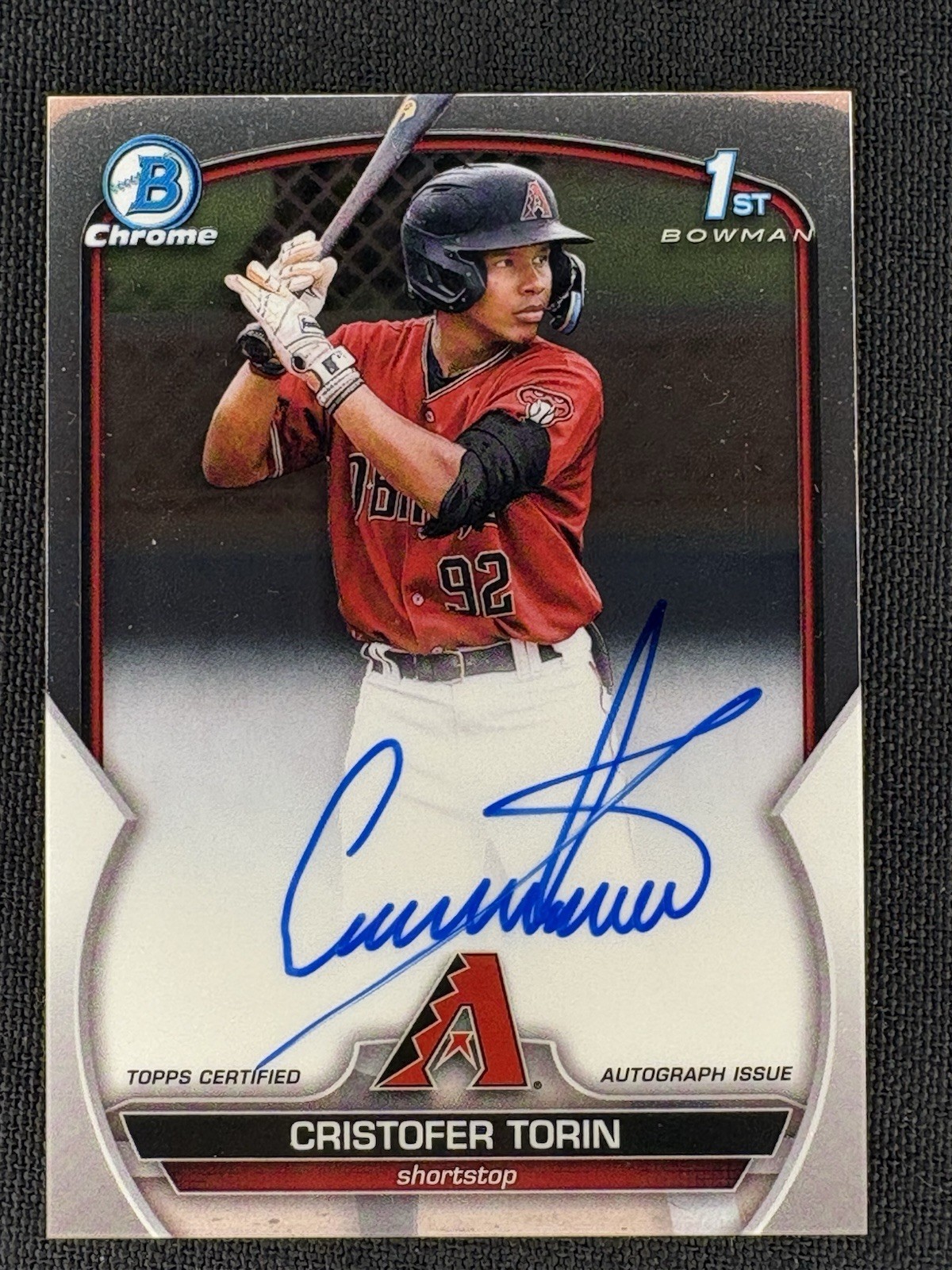 2023 Bowman Chrome Cristofer Torin 1st Auto #CPA-CT Diamondbacks