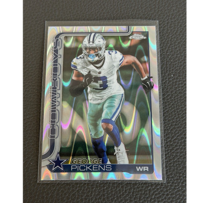 Topps 2025 Chrome George Pickens Dallas Cowboys #80 NFL Trading Card