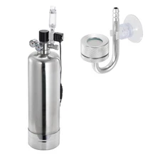2L Stainless Steel Cylinder + Aquarium CO2 Generator System + Valve+2M Hose