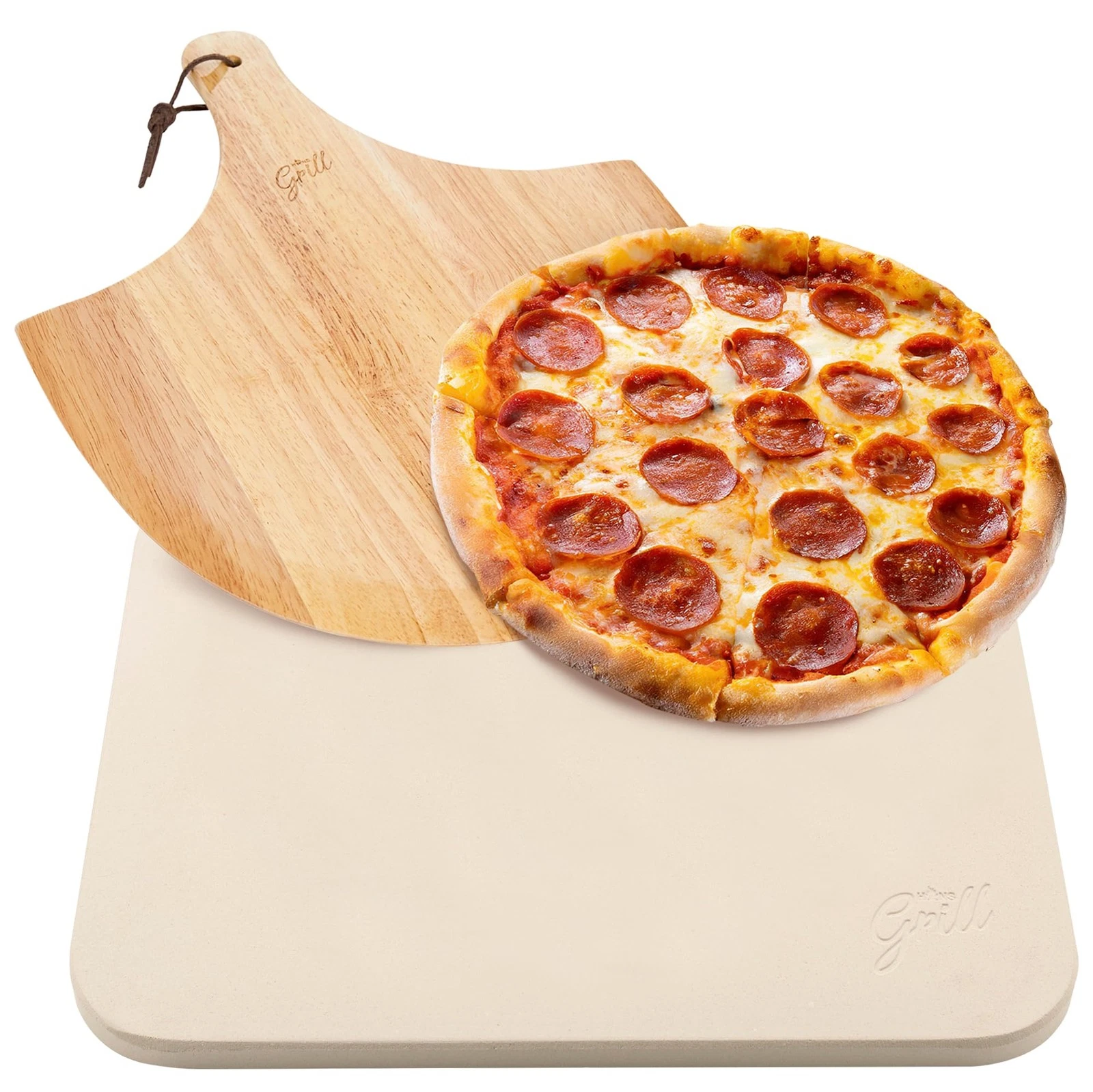 PIZZA STONE | Rectangular Pizza Stone For Oven Baking & BBQ Grilling With Woo...
Opens in a new wind