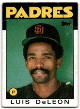 1986 Topps Luis DeLeon San Diego Padres #286