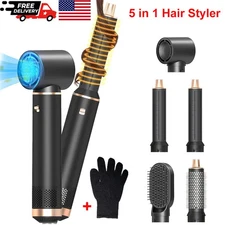 Blow Dryer Brush 5 in 1 Negative Ion Hair Dryer Brush Air Styler Curling Wrap