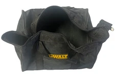 NEW DEWALT 11" X 8" X 7" Black Small Nylon Canvas Tool Bag Tote Carrying Case