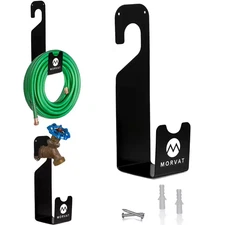 Wall Mount Holds up to 150 Ft. Hose Premium Metal Garden Hose Hook Holder