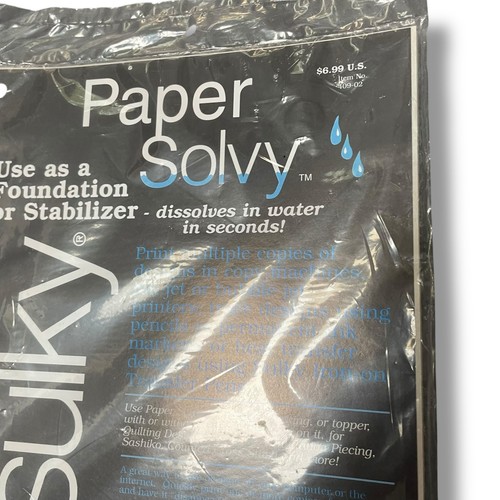 Base estabilizadora de tela soluble en agua soluble en papel Sulky 409-02 12 hojas - Imagen 8 de 13