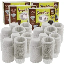 Disposable Paper Coffee Filters 1200 count Compatible with Keurig K-Cup machine