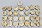 1946-1964 Ch/Gem BU Roosevelt Dime Roll P/D/S  Lots Of Rainbow Toned,Nice Mix