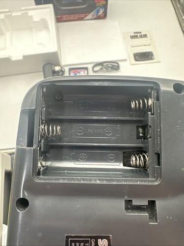 Sega Game Gear System Sonic 1 Paquete En Caja ¡MUY LIMPIO! Parcialmente funcionando ¡LEER! - Imagen 13 de 22