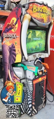 BIG BUCK HUNTER Pro SAFARI Full Size Arcade Shooting Game - WORKING GREAT! (S4)