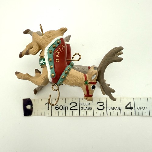 Hallmark 1992 Prancer & Vixen Ornament #2 in Santa & His Reindeer Collection - Bild 11 von 18