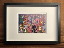 James RIZZI: Original Licensed Print COOL CATS - COOL PEOPLE, Framed