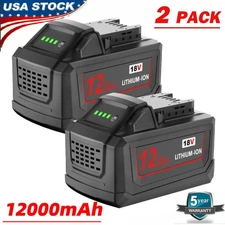 12.0Ah 8.0Ah Battery For Milwaukee For M18 18V Lithium 48-11-1880 48-11-1860