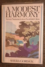 A Modest Harmony by Sheila Gordon - hardcover book - 1982 - 1st edition