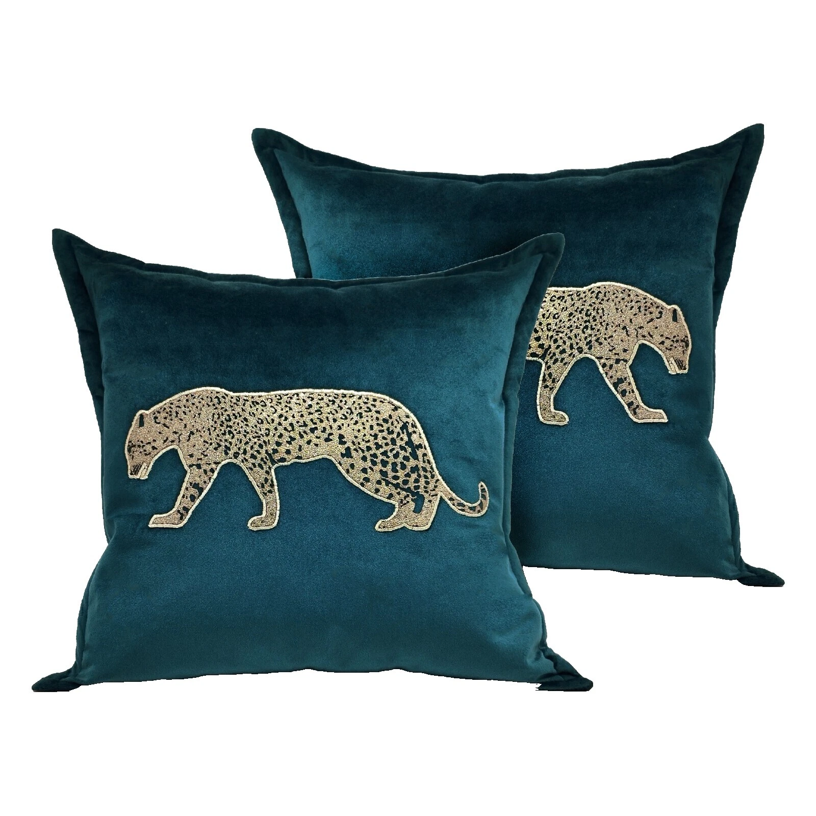 Faux Leather Animals Square Home Décor Pillows