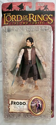 Frodo w/light-up Sting Lord of the Rings Two Towers Toy Biz NIB