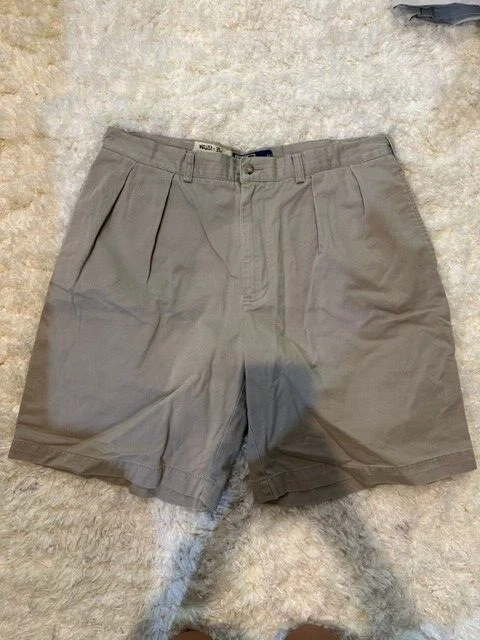 Men's Beige Polo Ralph Lauren Pleated Shorts Size 36 #GA2