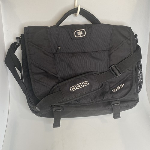 OGIO 16" Laptop Messenger Bag Embroidered Logo on Back of Bag Black- - 第 2/19 張圖片